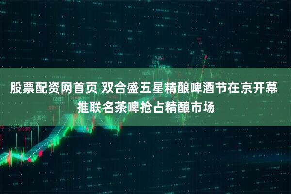 股票配资网首页 双合盛五星精酿啤酒节在京开幕 推联名茶啤抢占精酿市场